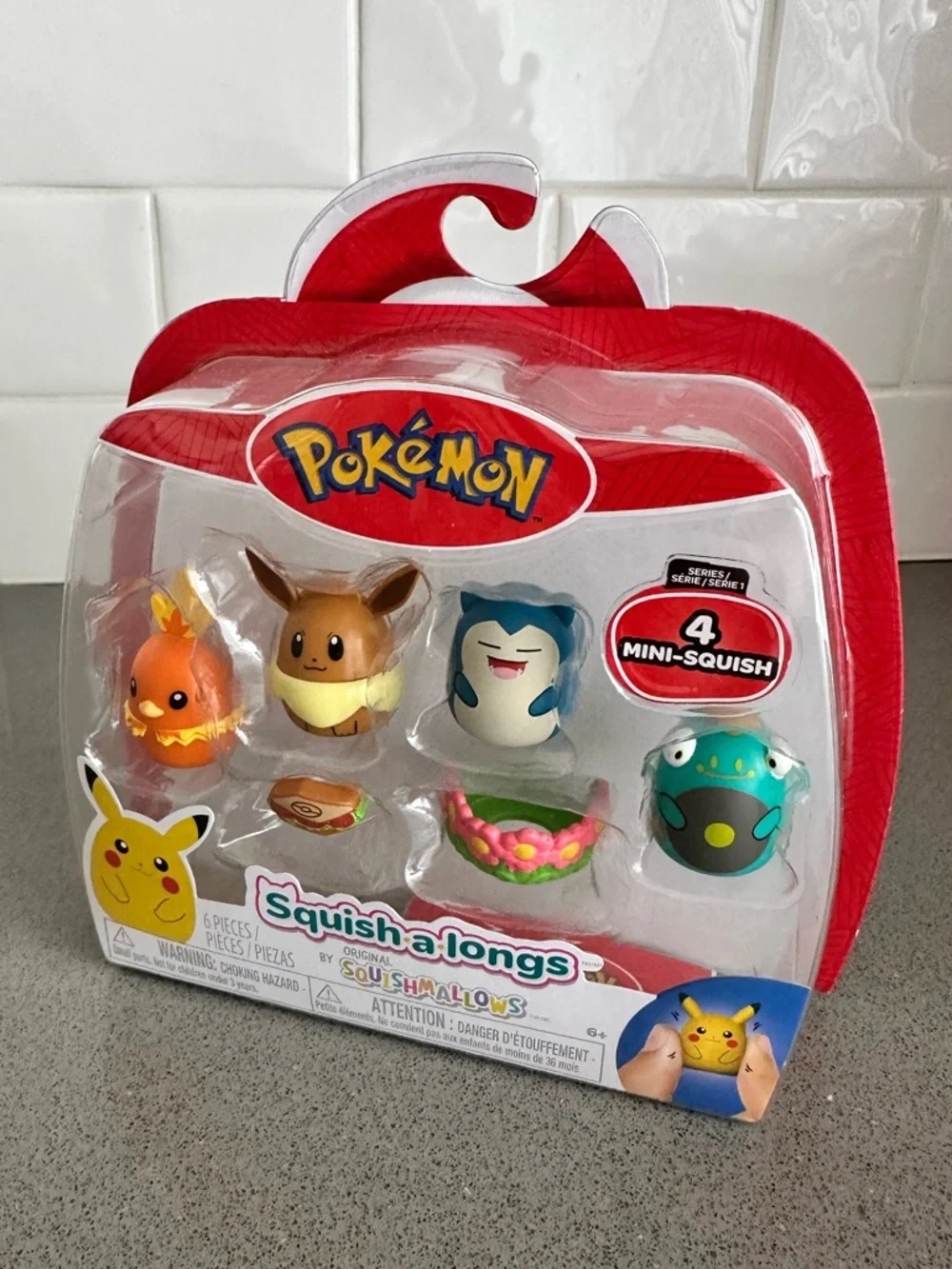 Squish-a-longs Pokémon Mini-Squish 4-Pack